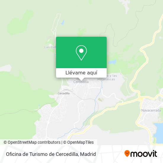 Mapa Oficina de Turismo de Cercedilla