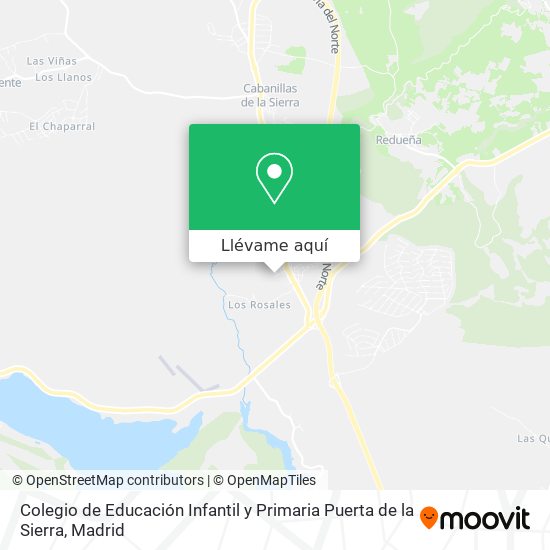 Mapa Colegio de Educación Infantil y Primaria Puerta de la Sierra