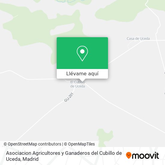 Mapa Asociacion Agricultores y Ganaderos del Cubillo de Uceda