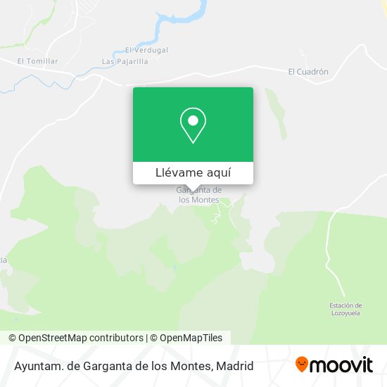 Mapa Ayuntam. de Garganta de los Montes
