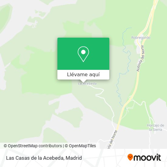 Mapa Las Casas de la Acebeda