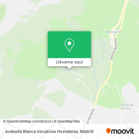 Mapa Acebeda Blanca Iniciativas Hosteleras