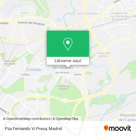 Mapa Pza Fernando Vi Presa