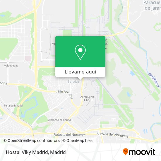 Mapa Hostal Viky Madrid