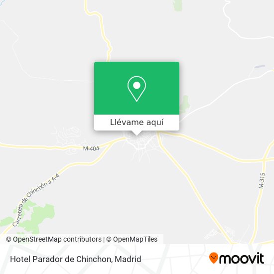 Mapa Hotel Parador de Chinchon