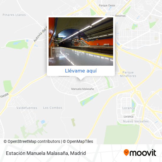 Mapa Estación Manuela Malasaña