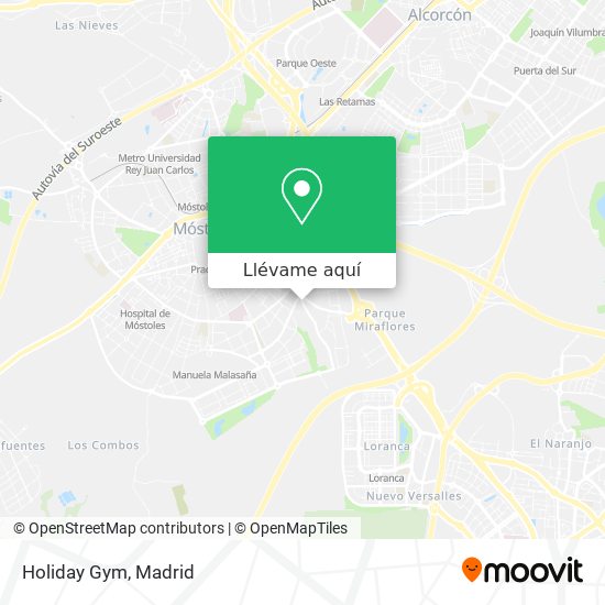 Mapa Holiday Gym