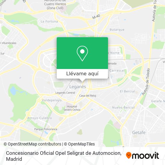 Mapa Concesionario Oficial Opel Seligrat de Automocion