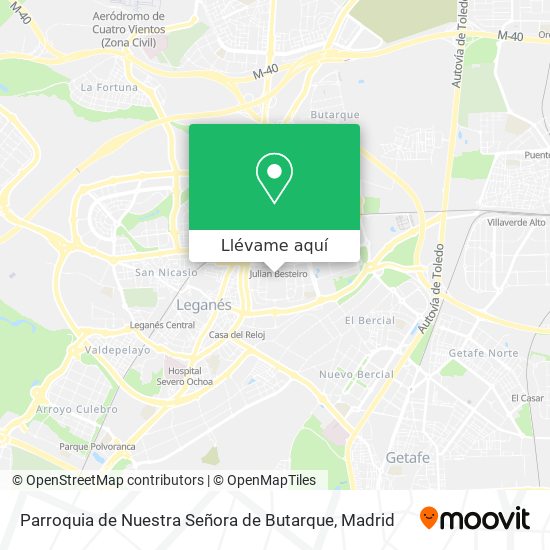 Mapa Parroquia de Nuestra Señora de Butarque