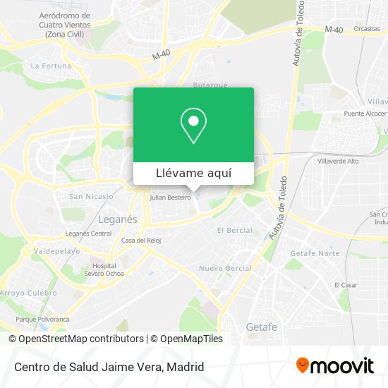 Mapa Centro de Salud Jaime Vera