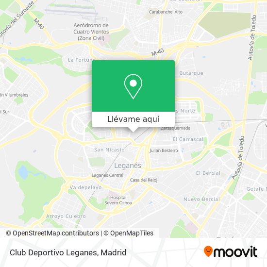 Mapa Club Deportivo Leganes