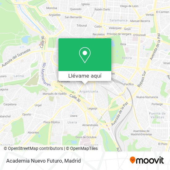 Mapa Academia Nuevo Futuro