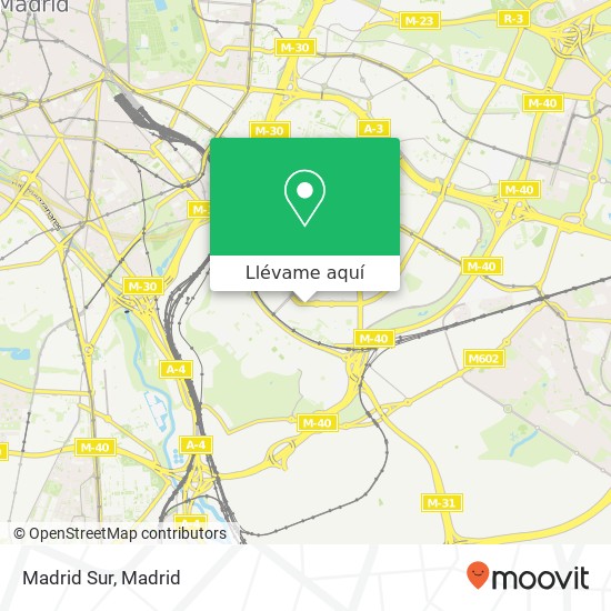 Mapa Madrid Sur