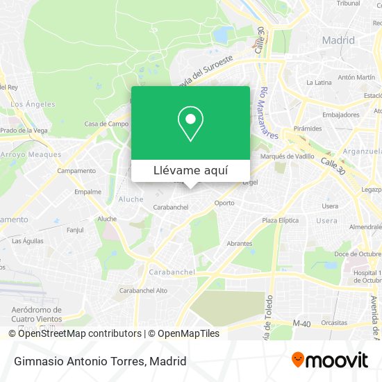 Mapa Gimnasio Antonio Torres