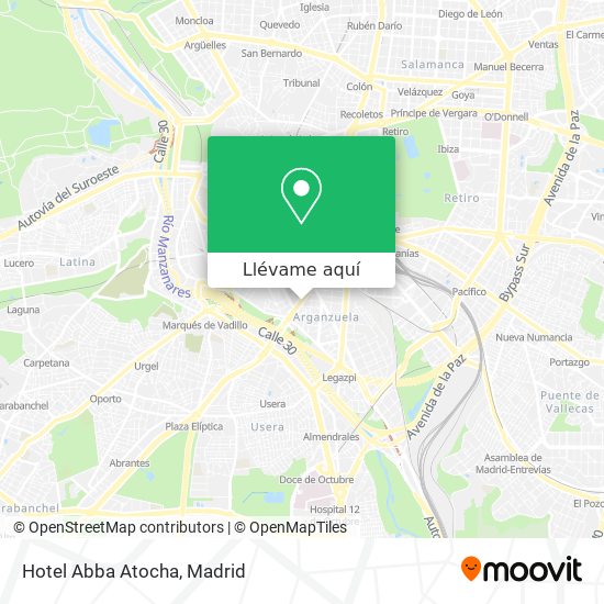 Mapa Hotel Abba Atocha