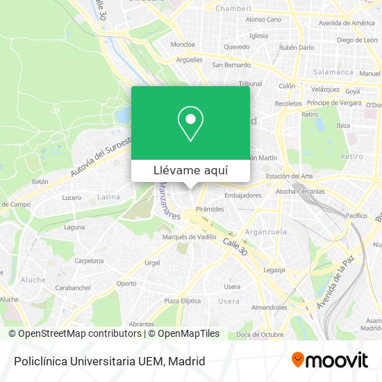 Mapa Policlínica Universitaria UEM