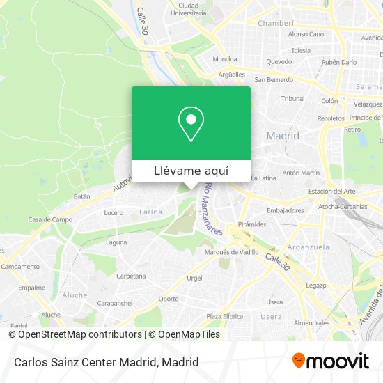 Mapa Carlos Sainz Center Madrid