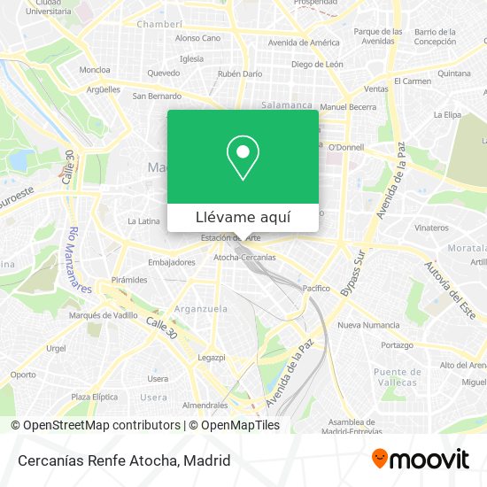 Mapa Cercanías Renfe Atocha