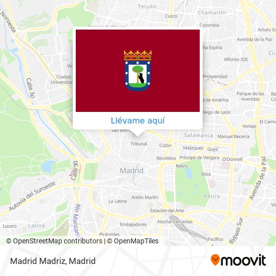 Mapa Madrid Madriz