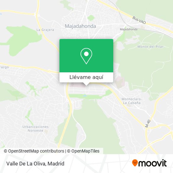 Mapa Valle De La Oliva