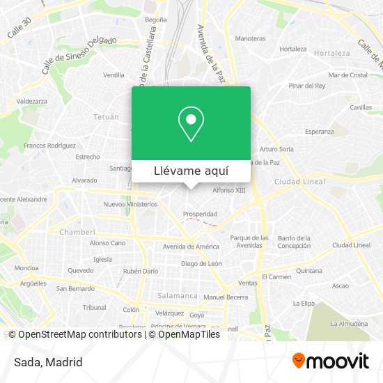 ¿Cómo llegar a Sada en Madrid en Metro, Autobús o Tren?