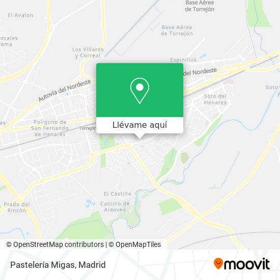 Mapa Pastelería Migas