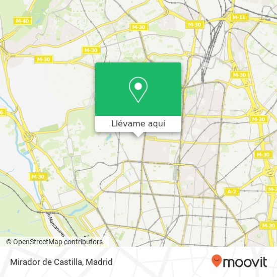 Mapa Mirador de Castilla