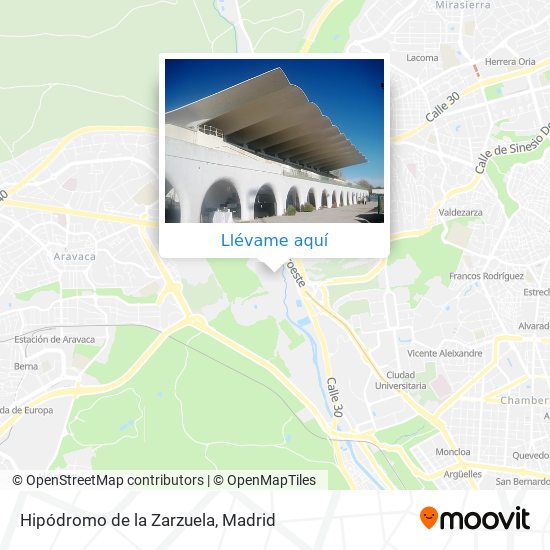 Mapa Hipódromo de la Zarzuela