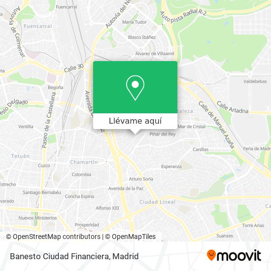 Mapa Banesto Ciudad Financiera