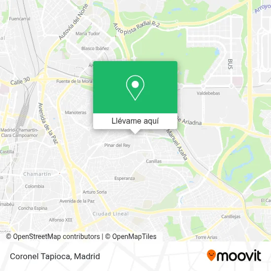 Mapa Coronel Tapioca