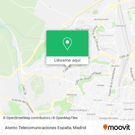 Mapa Atento Telecomunicaciones España