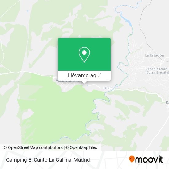 Mapa Camping El Canto La Gallina