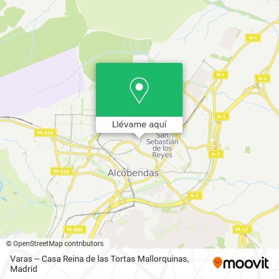 Mapa Varas -- Casa Reina de las Tortas Mallorquinas