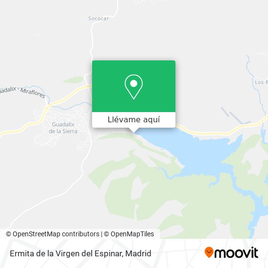 Mapa Ermita de la Virgen del Espinar