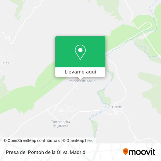 Mapa Presa del Pontón de la Oliva