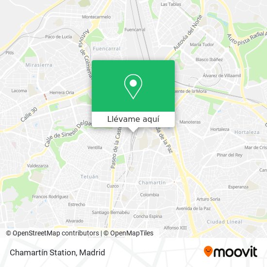 Mapa Chamartín Station