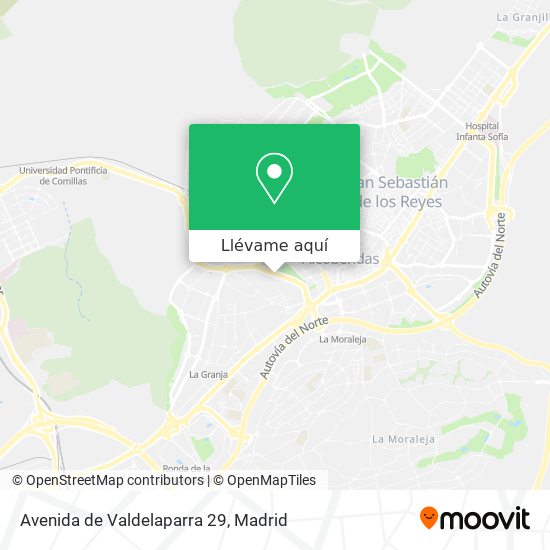 Mapa Avenida de Valdelaparra 29