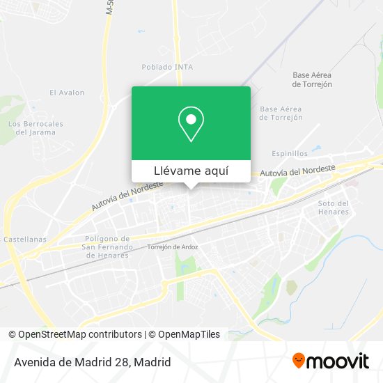 Mapa Avenida de Madrid 28