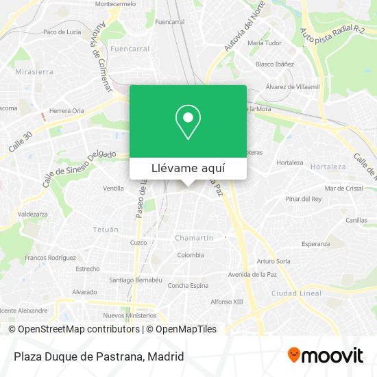 Mapa Plaza Duque de Pastrana