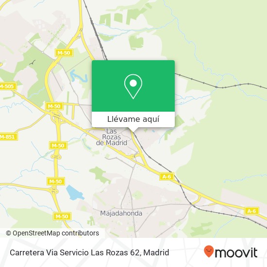 Mapa Carretera Via Servicio Las Rozas 62