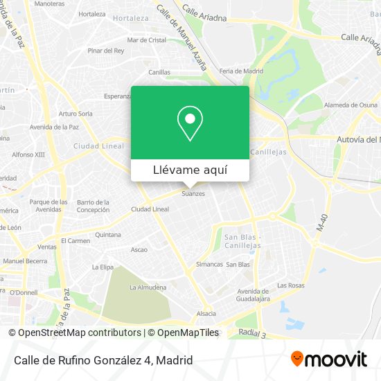 Mapa Calle de Rufino González 4