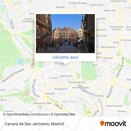 Cómo llegar a Carrera de San Jerónimo en Madrid en Autobús, Metro o Tren?