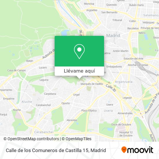 Mapa Calle de los Comuneros de Castilla 15