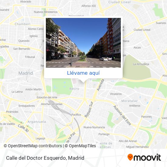 Mapa Calle del Doctor Esquerdo