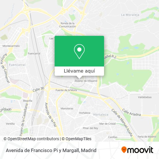 Mapa Avenida de Francisco Pi y Margall