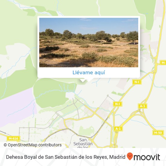 Mapa Dehesa Boyal de San Sebastián de los Reyes