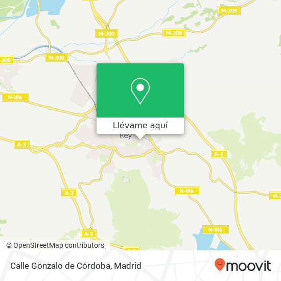 Mapa Calle Gonzalo de Córdoba