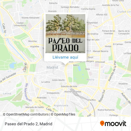 Mapa Paseo del Prado 2