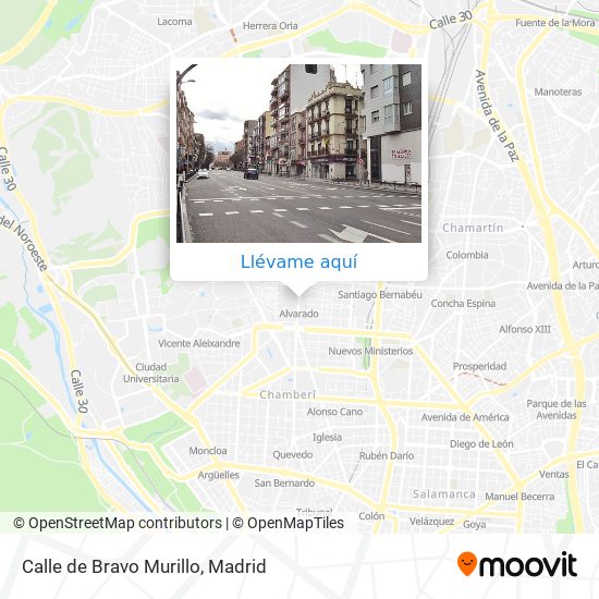 Mapa Calle de Bravo Murillo