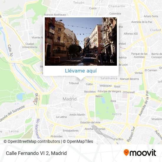 Mapa Calle Fernando VI 2